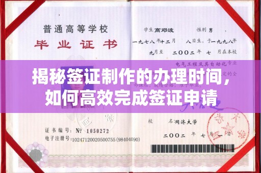 梨树县揭秘签证制作的办理时间，如何高效完成签证申请